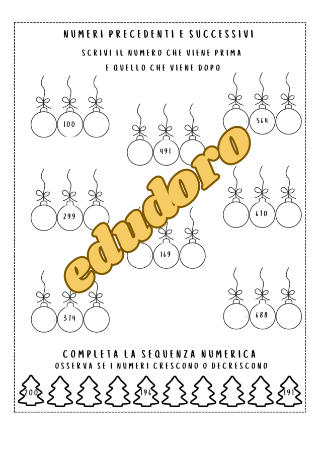 Compiti Natalizi matematici per la classe seconda