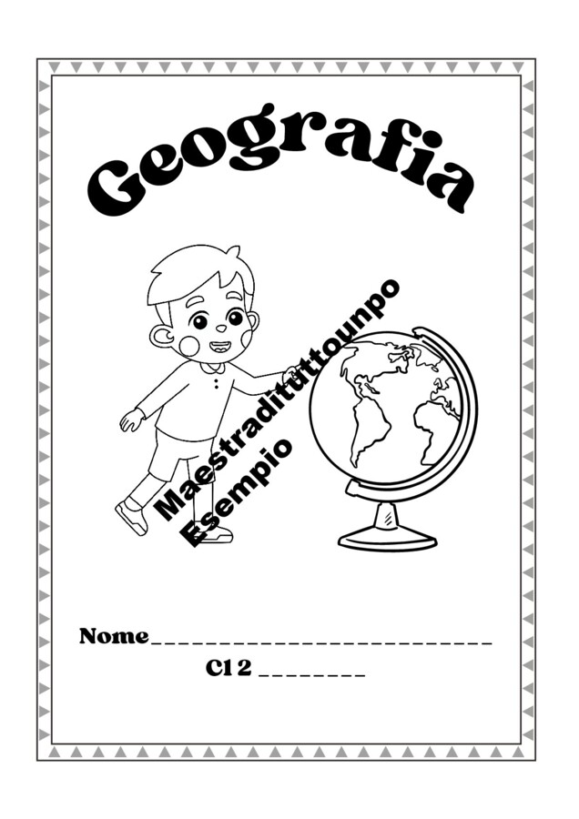Quaderno di Geografia classe seconda