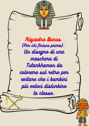 DETECTIVE DEL TEMPO: Missione Egitto –  Kit Supplenza Fast "Pronto all'Uso"