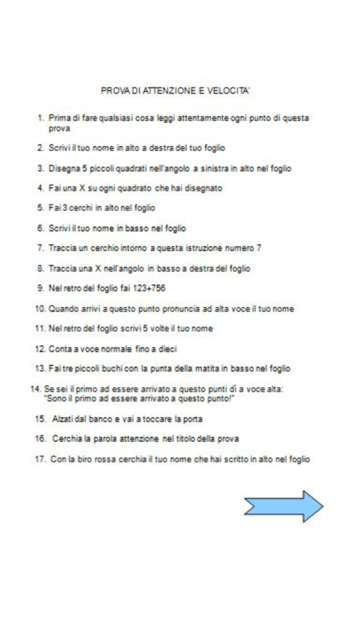 Prova Attenzione