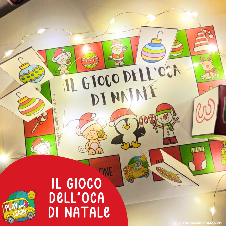 GIOCO DELL'OCA CARTACEO DI NATALE