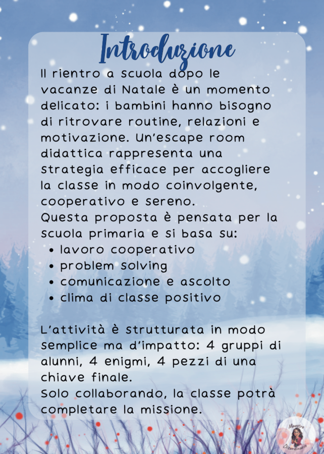 Escape room invernale