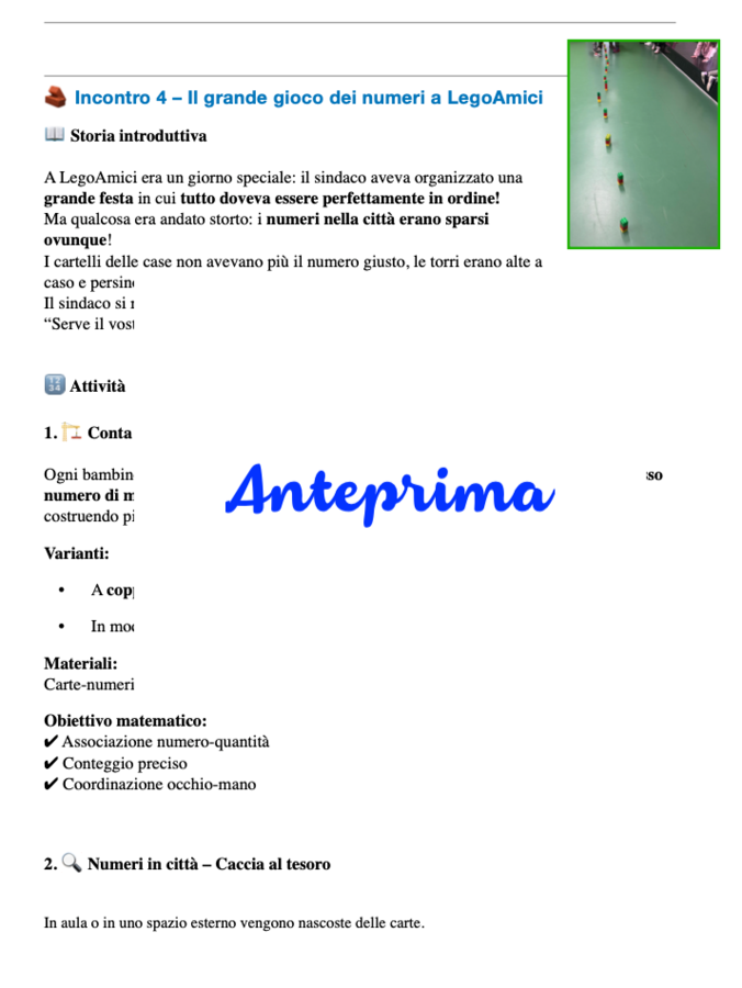 Costruire la matematica con i LEGO®-percorso STEM per la scuola dell'infanzia