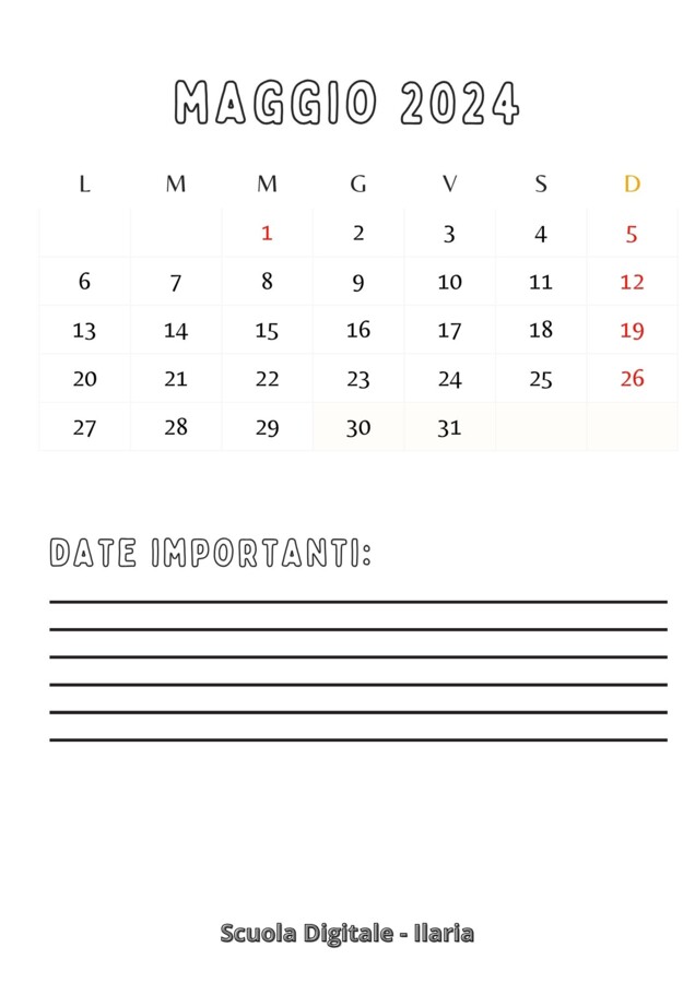 Calendario 2024