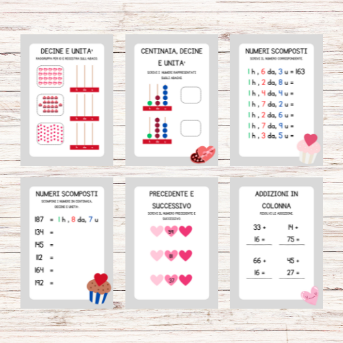 Schede didattiche matematica San Valentino