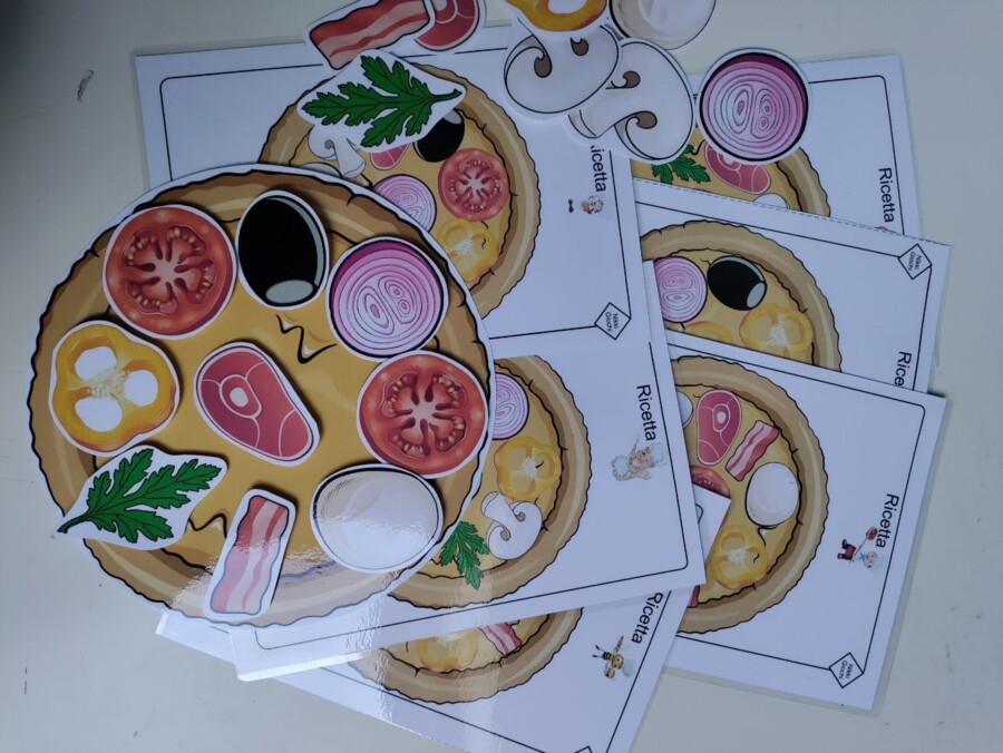🍕Gioco Didattico “Pizza” – Attenzione, memoria e motricità fine