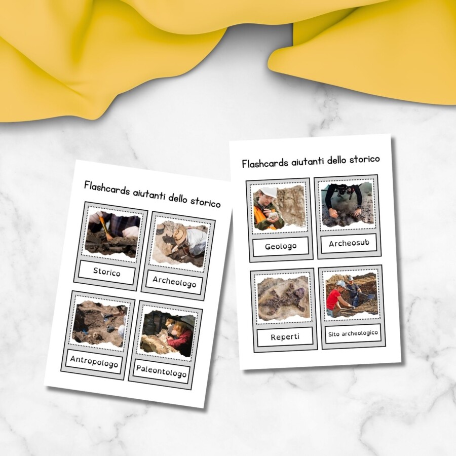 Flashcards aiutanti dello storico