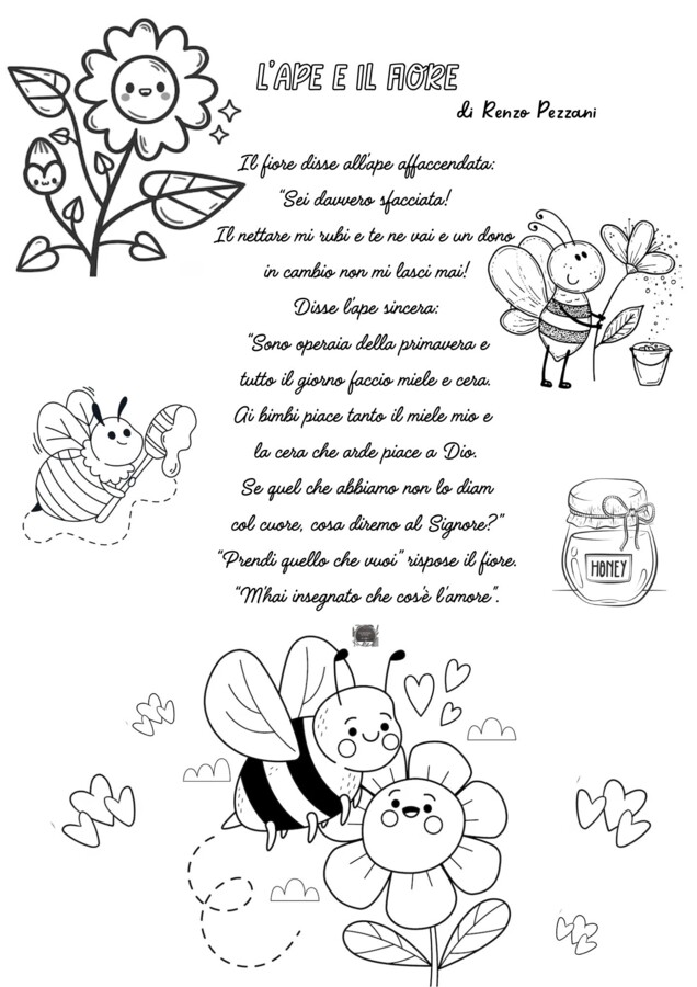 FILASTROCCA "L'APE E IL FIORE"