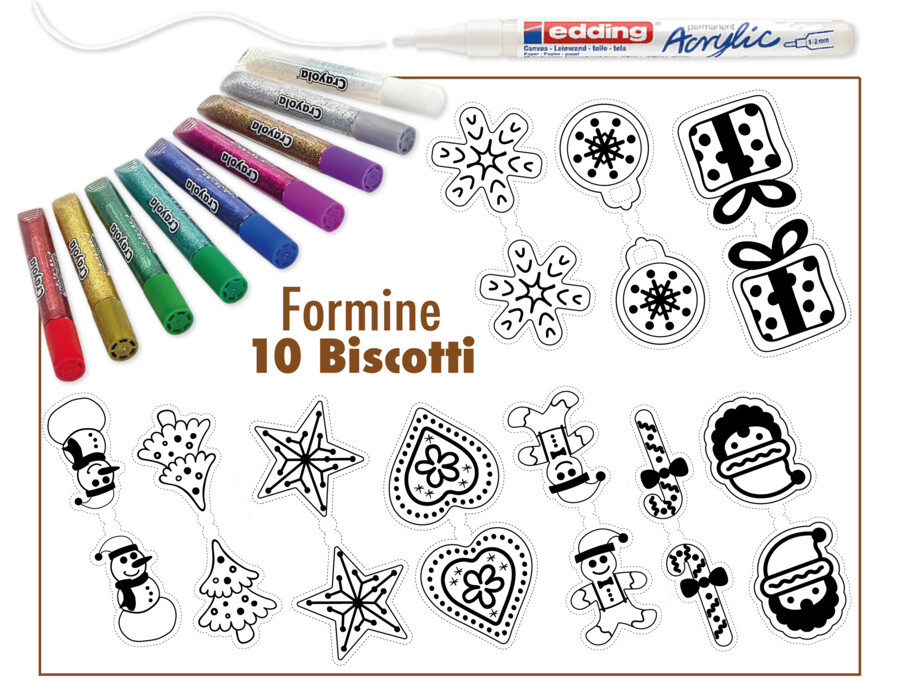 🍪 KIT di PAN DI ZENZERO 🍪 cofanetto, biscotti, chiudi-pacco e biglietto d'auguri
