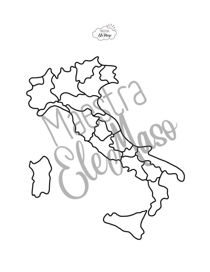 Puzzle delle regioni d'Italia