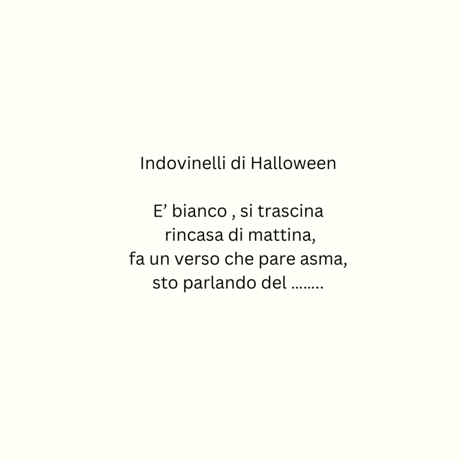 Indovinelli di Halloween