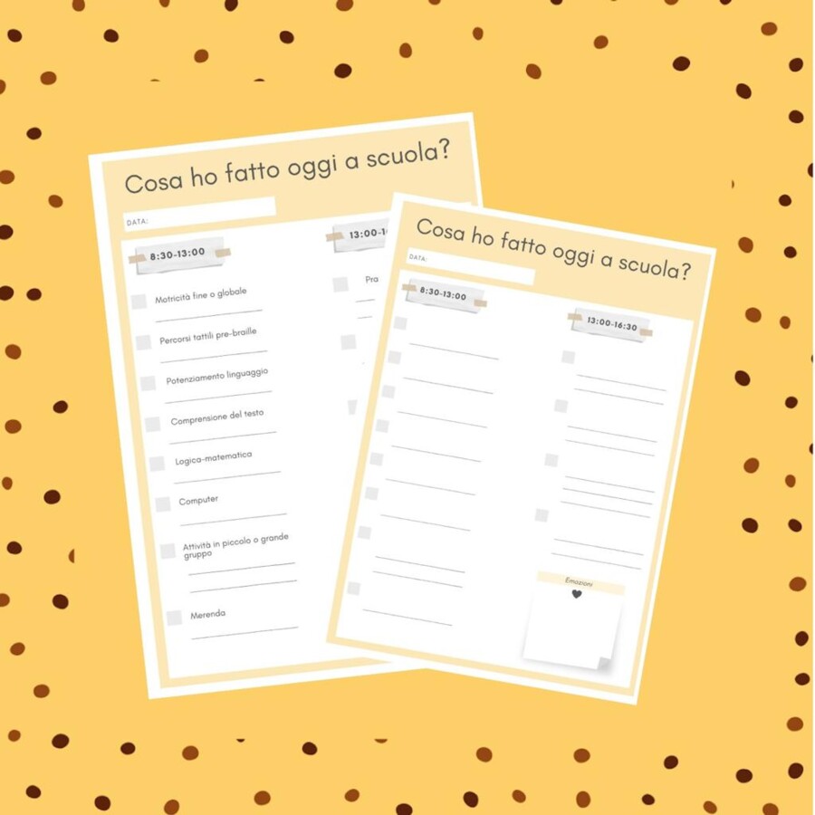 Diario condiviso - sostegno
