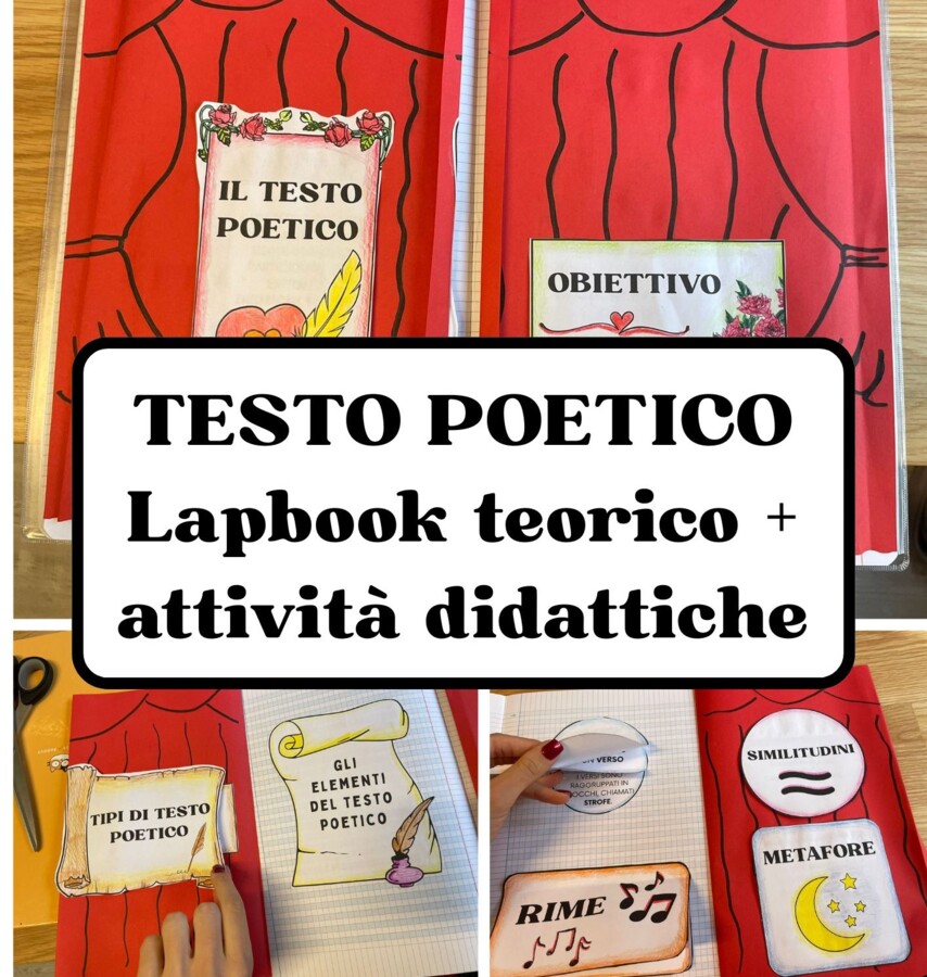 Il testo poetico – Lapbook teorico + attività didattiche