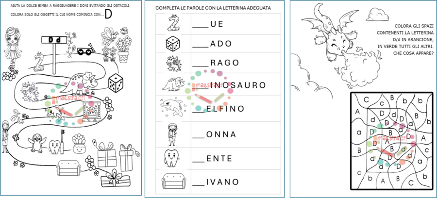 Il percorso della letterina D