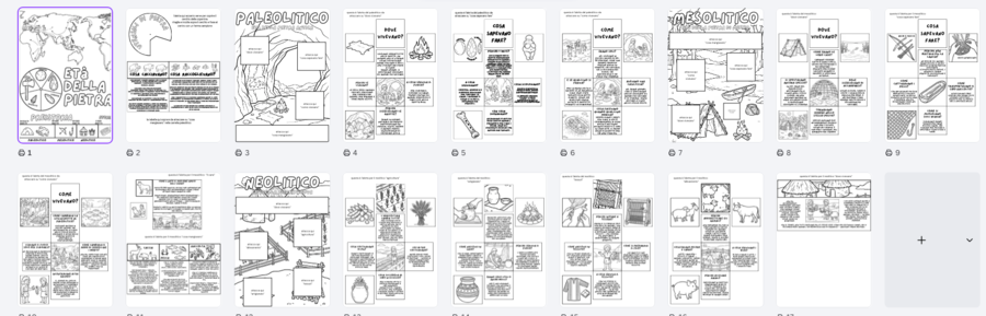 LAPBOOK PREISTORIA — Paleolitico, Mesolitico, Neolitico Un percorso interattivo tra le tre età della pietra