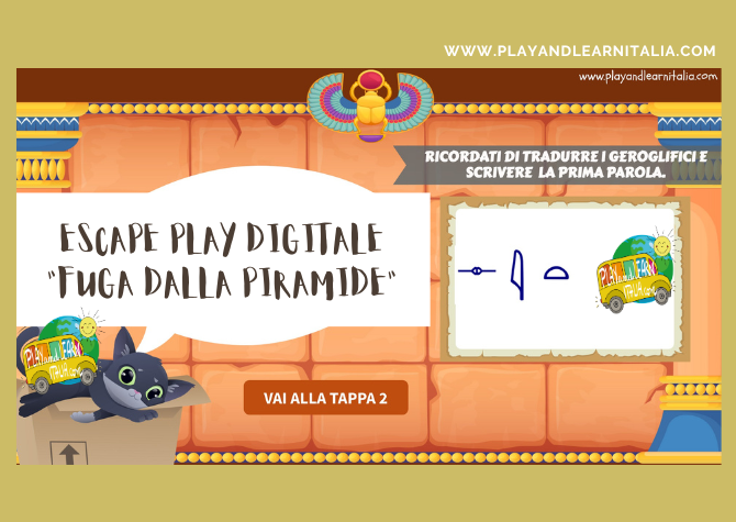 ESCAPE PLAY SUGLI EGIZI_"FUGA DALLA PIRAMIDE"