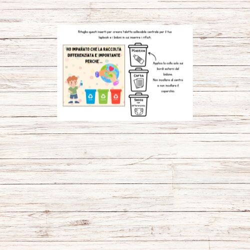 Lapbook sulla raccolta differenziata