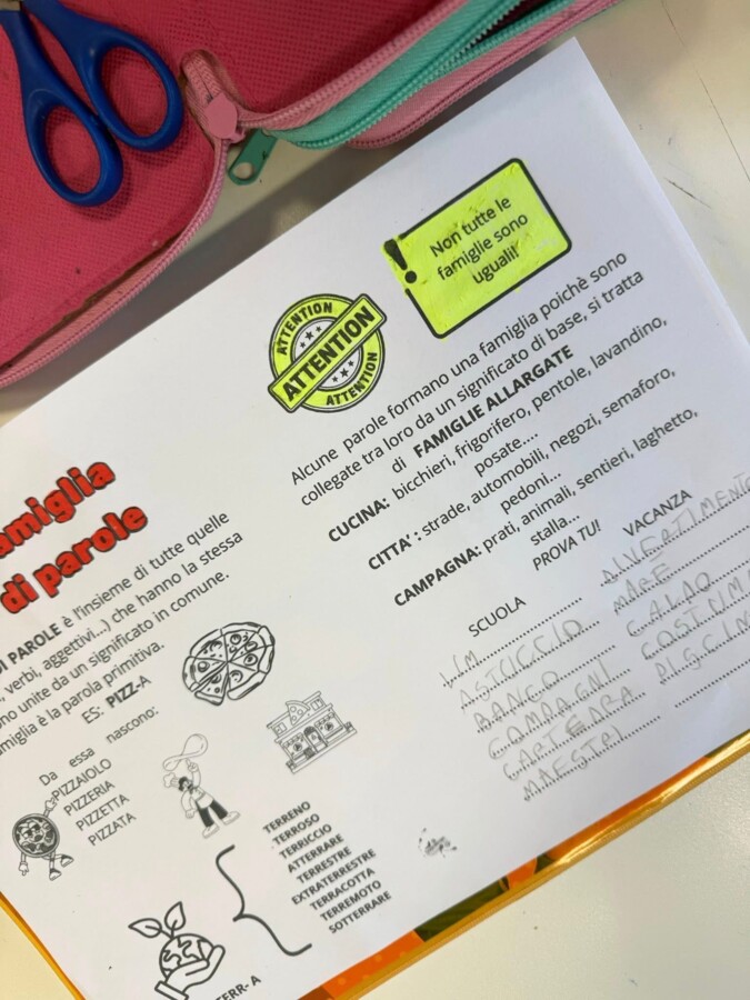 Famiglie di parole