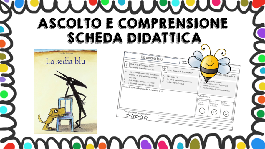 La sedia blu - scheda didattica comprensione