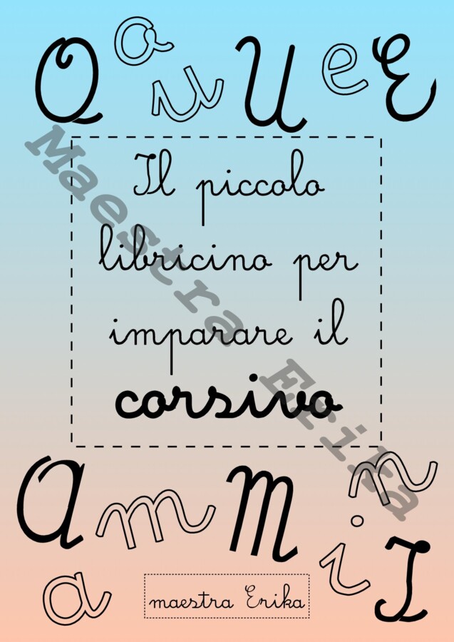 Il piccolo libricino per imparare il corsivo