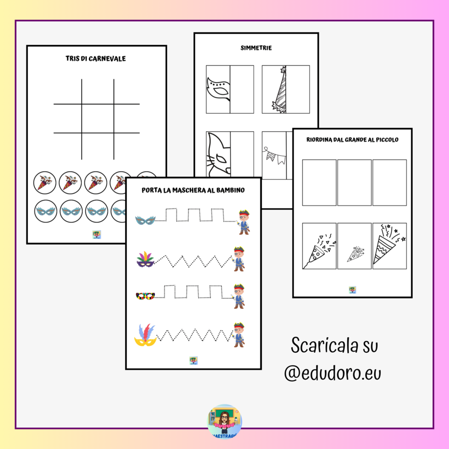 Activity book di Carnevale
