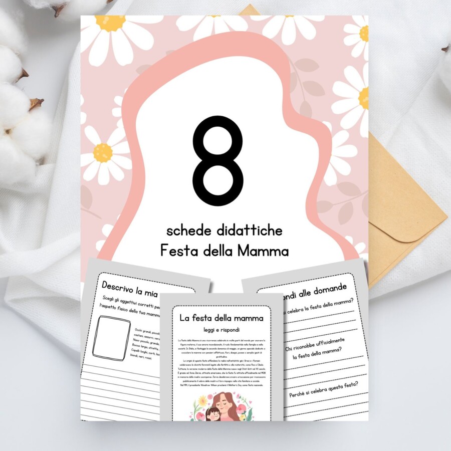 Schede didattiche Festa della Mamma - classe seconda