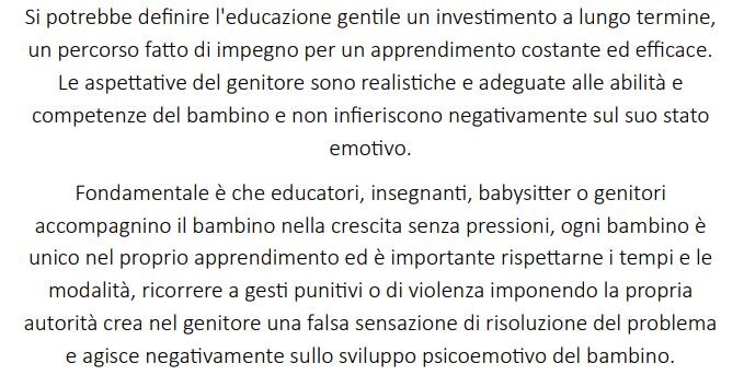 EDUCAZIONE RISPETTOSA