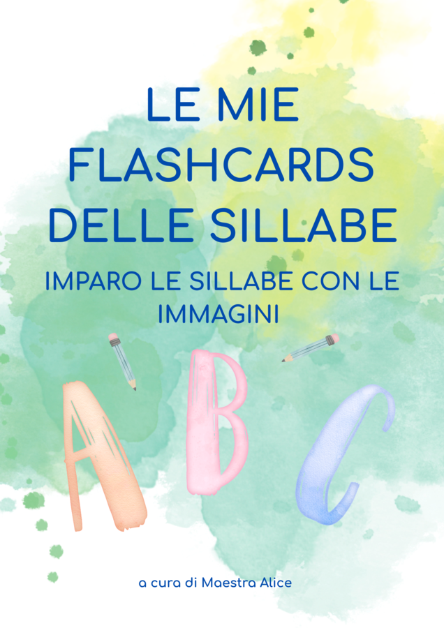 Flashcard delle Sillabe Associative – Imparo a Leggere con le Immagini (Alta Leggibilità - BES / DSA)