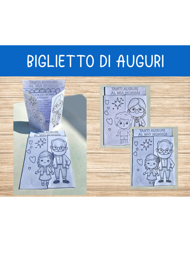 Biglietto di auguri per la festa dei nonni