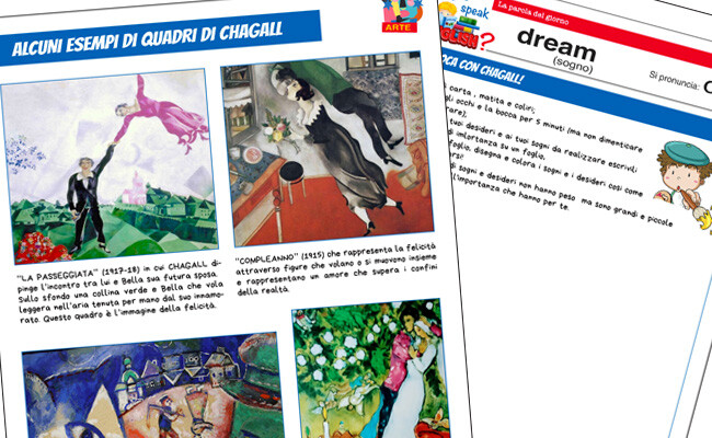 Marc Chagall spiegato ai bambini della scuola primaria
