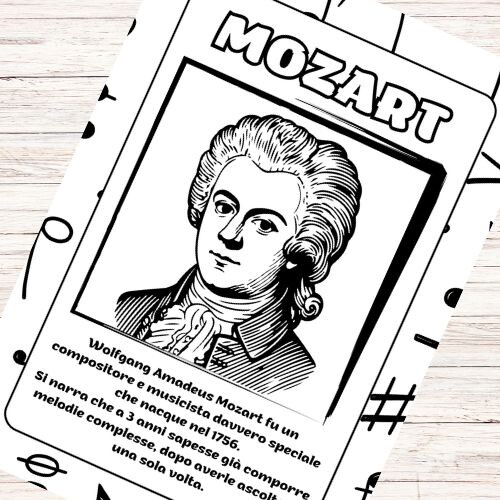 Schede di musica per la scuola primaria - musicisti famosi