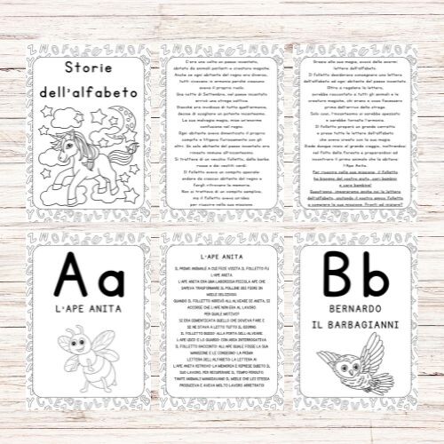 Storie dell'alfabeto per la classe prima