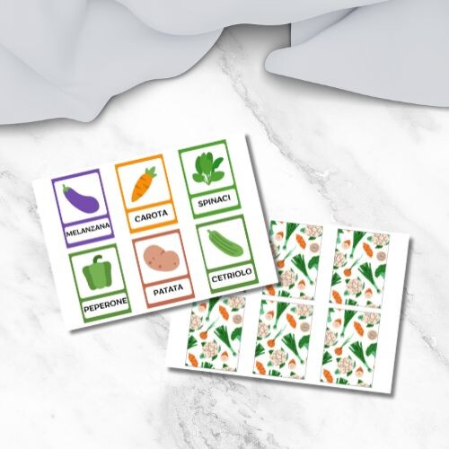 Flashcards verdura in italiano