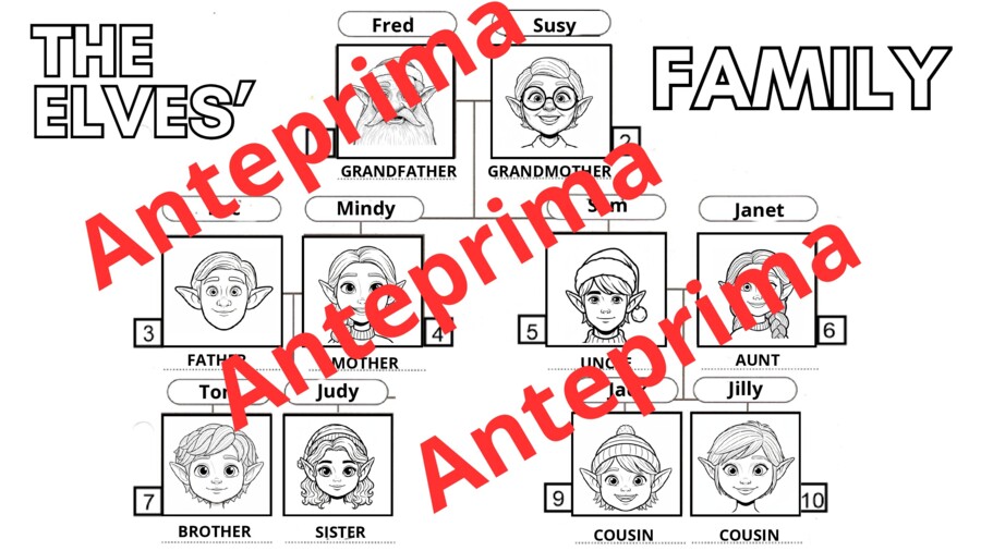 Schede didattiche su "family" e "a Christmas story"