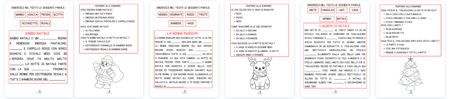 TESTI BUCATI TEMA NATALE