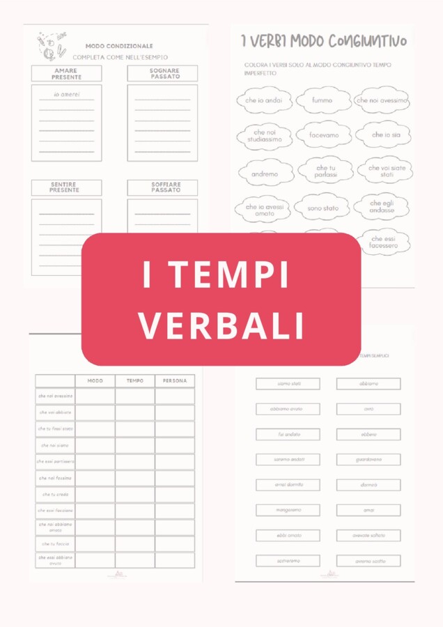 I VERBI : MAPPA ED ESERCIZI