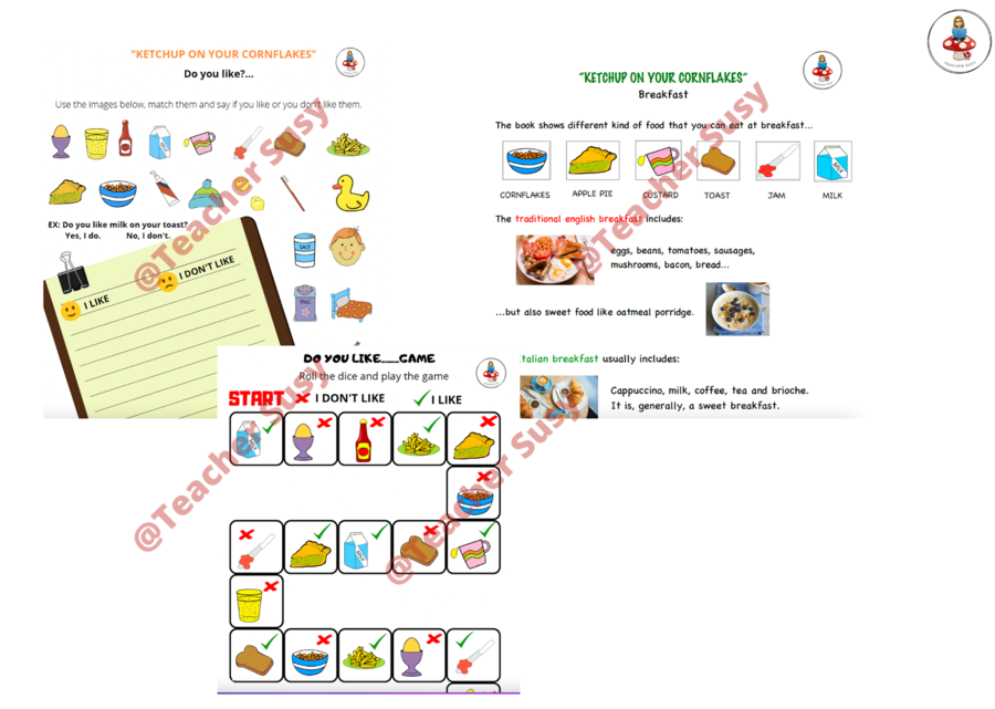 Storytelling bundle "KETCHUP ON YOUR CORNFLAKES"