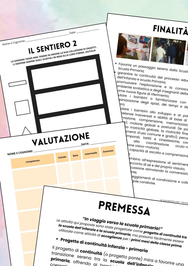 Modulo 3 di "In viaggio verso la scuola primaria con gli albi illustrati": "Il sentiero" e "Carlo alla scuola dei draghi"