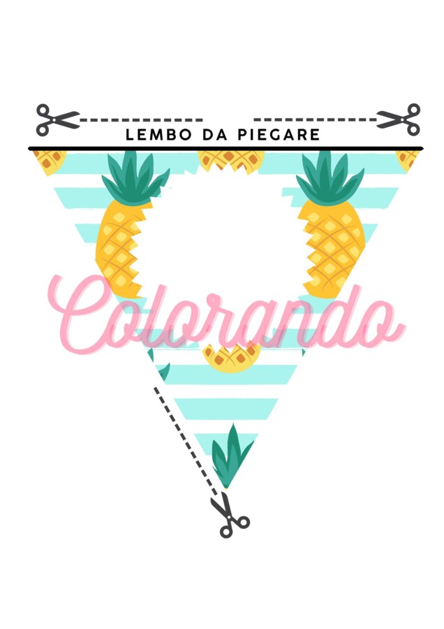 Bandierine Colorate Personalizzabili da Stampare – 29 Pennant Banner PDF. Scrivi Qualsiasi Testo
