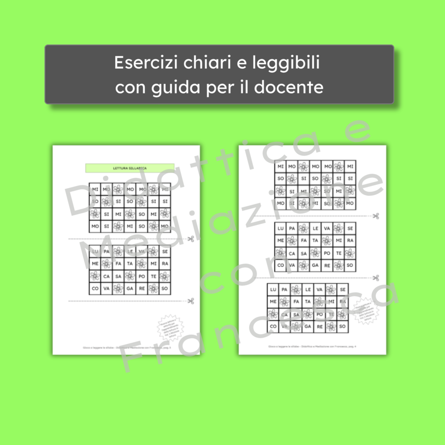 GRATIS: Gioco a leggere le sillabe - Anteprima "Missione lettura" ispirata al Metodo Feuerstein