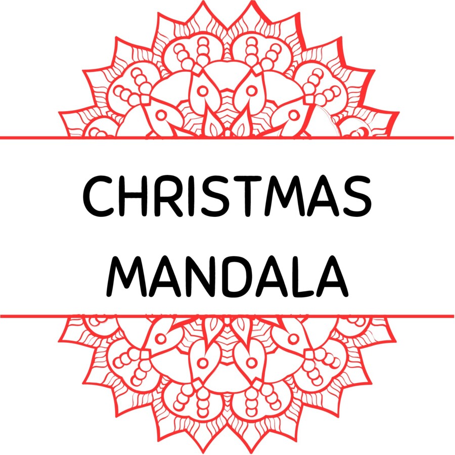 MANDALA NATALIZI DA STAMPARE E COLORARE