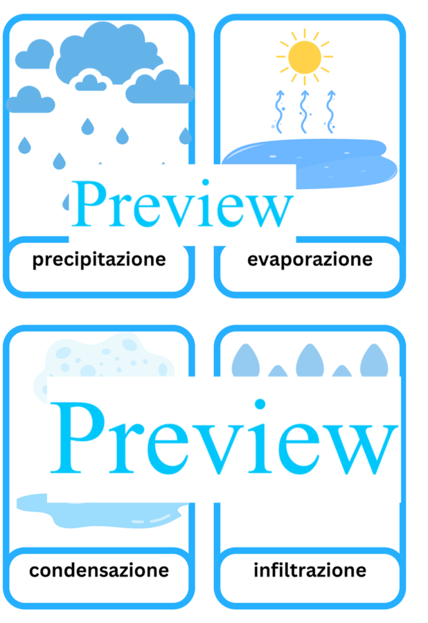 Un percorso alla scoperta del ciclo dell'acqua