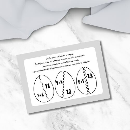 Matematica Pasqua classe prima – il gioco delle uova