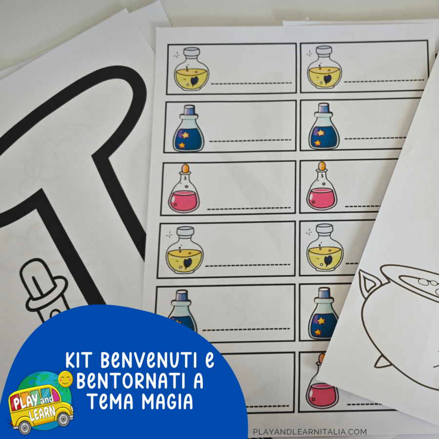 ACCOGLIENZA: KIT BENVENUTO E BENTORNATI A TEMA MAGIA