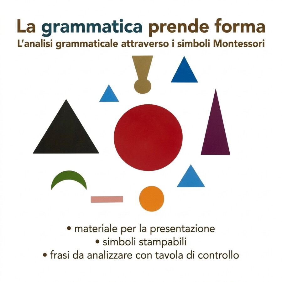 La grammatica prende forma- L'analisi grammaticale attraverso i simboli grammaticali