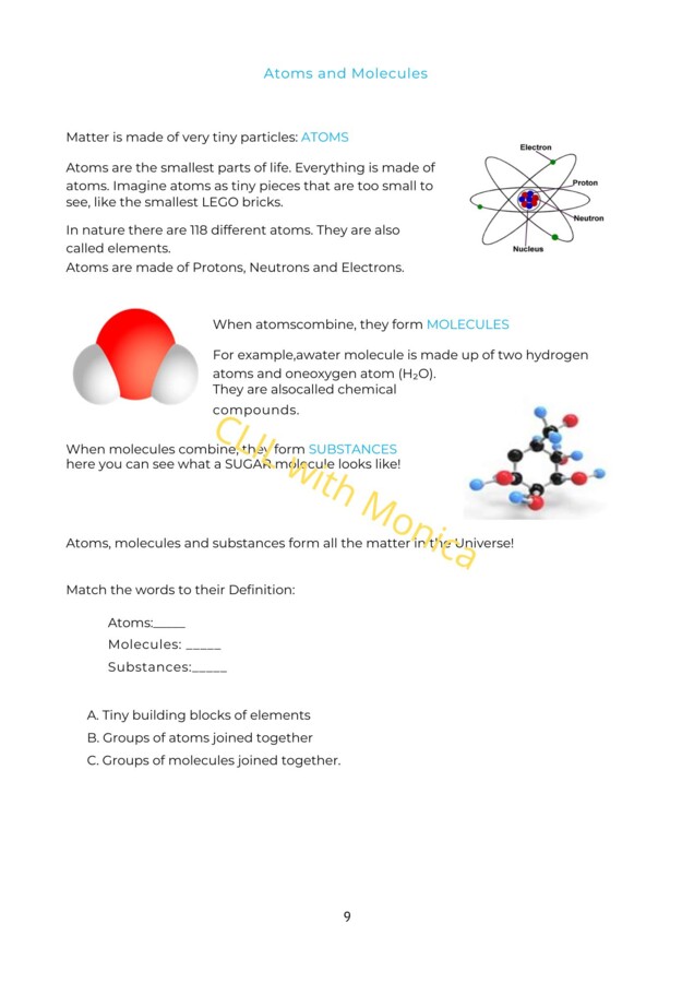 CLIL scienze classe 4: materia e stati della materia - CLIL Science Year 4: matter and states of matter
