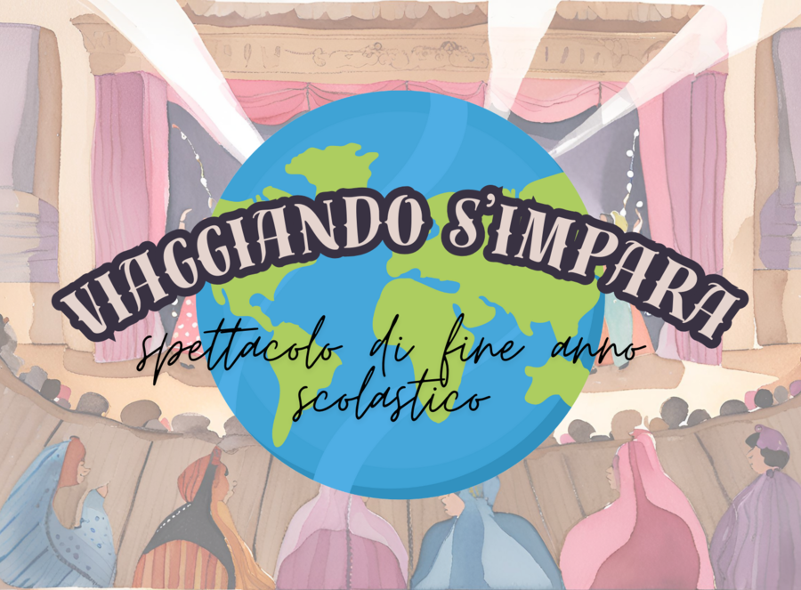 VIAGGIANDO S'IMPARA! - Copione e locandine spettacolo di fine anno