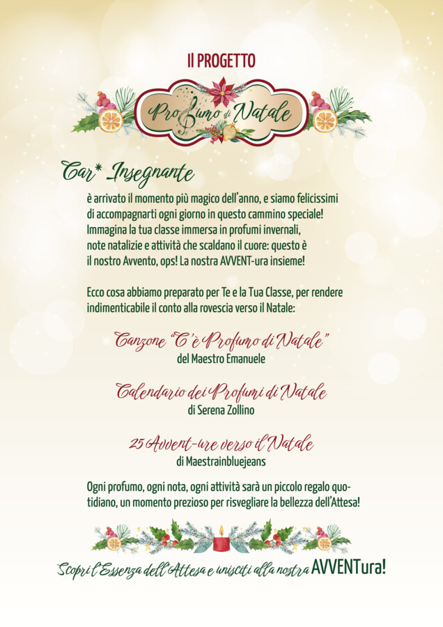 AVVENTura "PROFUMO DI NATALE" CT SerenaZollino MaestroEmanuele Maestrainbluejeans