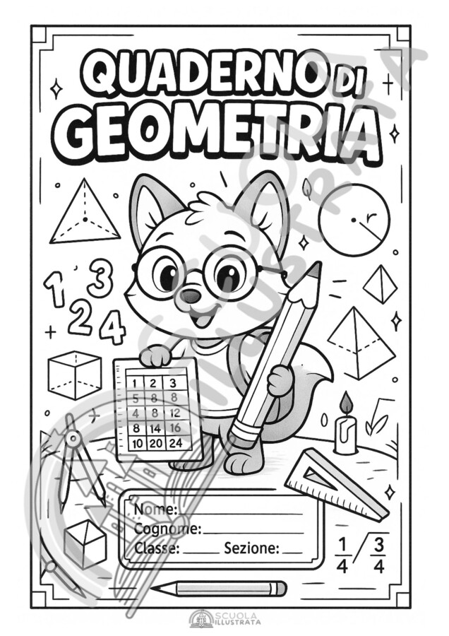 Copertine di Matematica da colorare per tutte le classi