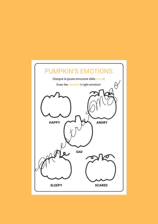 Le emozioni della zucca - INGLESE